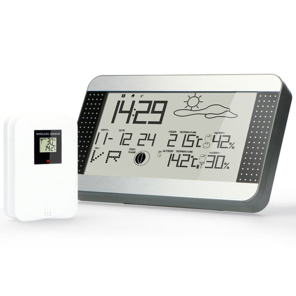 Miniatyrbillede 4 af 7: Alecto WS-1700 Sort, Sølv LCD Batteri