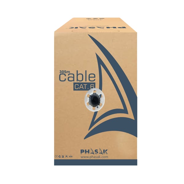 Phasak PHR 652 netværkskabel Grå 305 m Cat6 U/UTP (UTP)