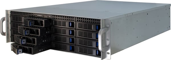 Pikkukuva 10 / 12: Inter-Tech 3U-3416 Teline Musta