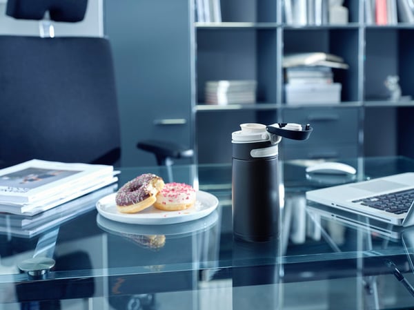 Leifheit 03243 rejsekrus 350 ml Sort Rustfrit stål