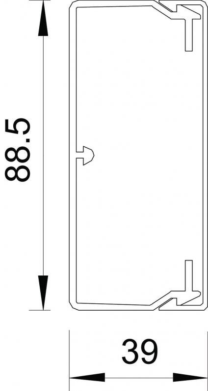 Obo Bettermann 6191142 kabelkanal Lige kabelbakke Hvid