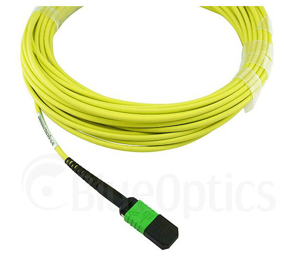 Miniatyrbillede 3 af 8: BlueOptics CBL-MPO12-4LC-SMF-1M InfiniBand og fiberoptisk kabel MPO 4x LC Gul