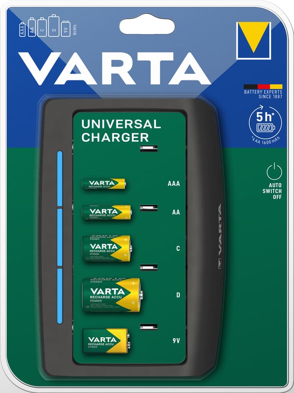 Varta 57648 batterioplader Husholdningsbatteri Vekselstrøm