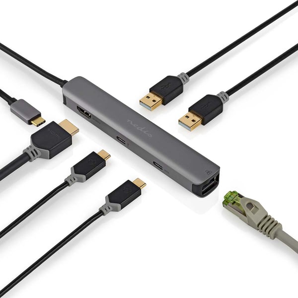 Miniatyrbillede 8 af 10: Nedis CCBW64230AT02 dockingstation USB 3.2 Gen 1 (3.1 Gen 1) Type-C Anthracit