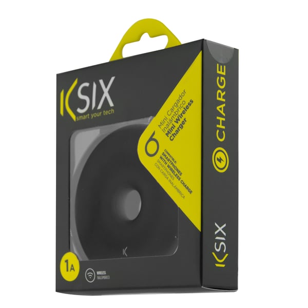 Miniatyrbillede 2 af 3: Ksix BXCQI01 oplader til mobil enhed Smartphone Sort USB Trådløs opladning Indendørs