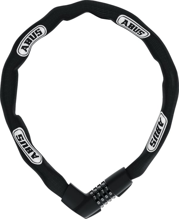 ABUS 48566 cykellås Sort, Hvid 850 mm Kædelås