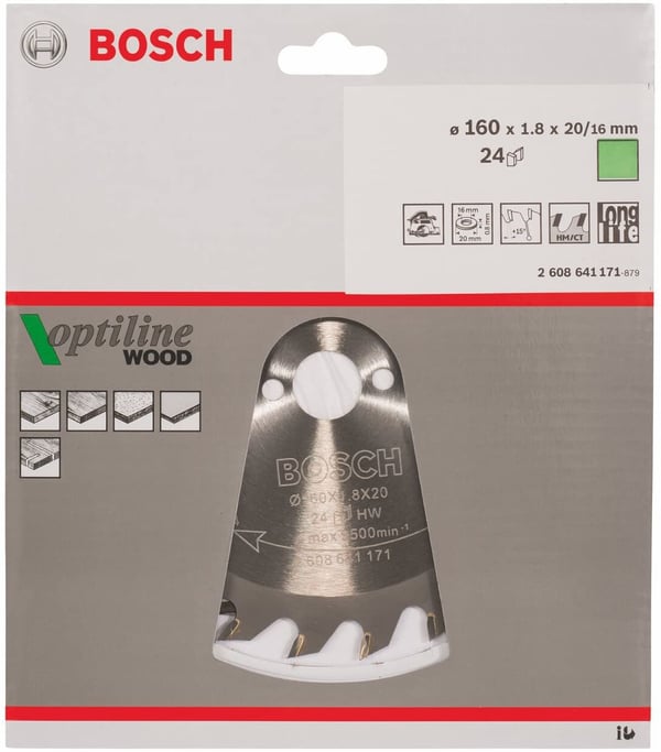 Pikkukuva 2 / 2: Bosch ‎2608641171 pyörösahanterä 16 cm 1 kpl