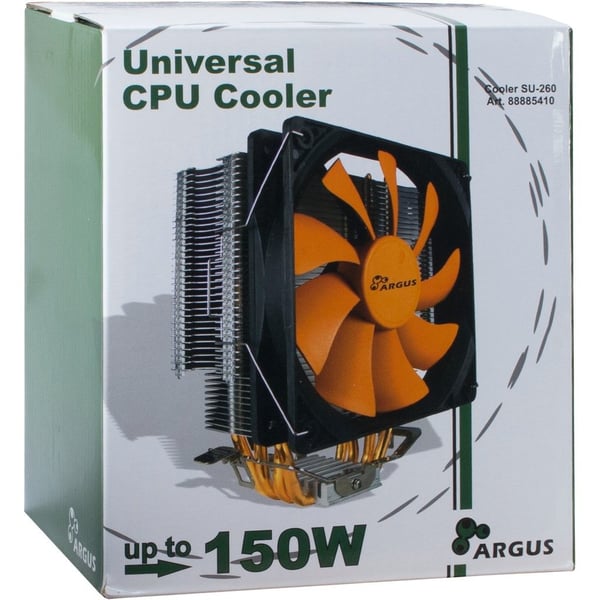 Inter-Tech Argus SU-260 - Prosessori-ilmajäähdytin - (varten: LGA775, LGA1156, AM2, AM2+, LGA1366, AM3, LGA