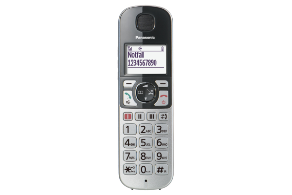 Miniatyrbillede 2 af 4: Panasonic KX-TGE520GS telefon DECT telefon Nummervisning Sort, Sølv