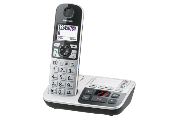 Miniatyrbillede 1 af 4: Panasonic KX-TGE520GS telefon DECT telefon Nummervisning Sort, Sølv