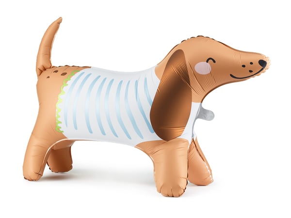 Partydeco Gravhund folieballon, 89x58 cm, mix (FB250)