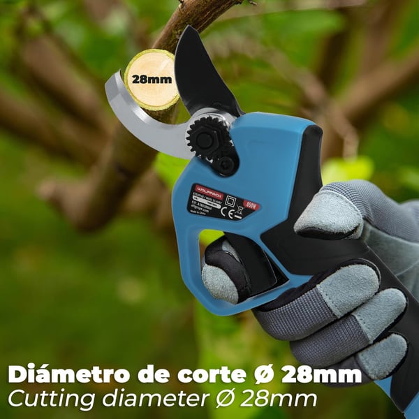 Wolfpack Tijeras Podar A Bateria 16,8v/2ah Incluye 2 Baterías y Maletin