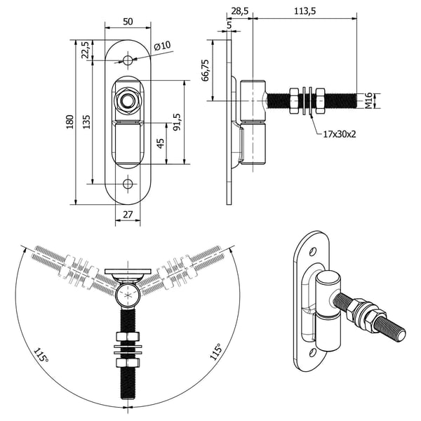 Pikkukuva 2 / 7: SOTECH 136041 ovikorkeus