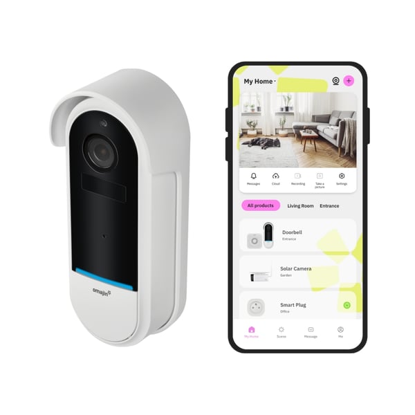 omajin by Netatmo OVD-01-EU ovikello Musta, Valkoinen