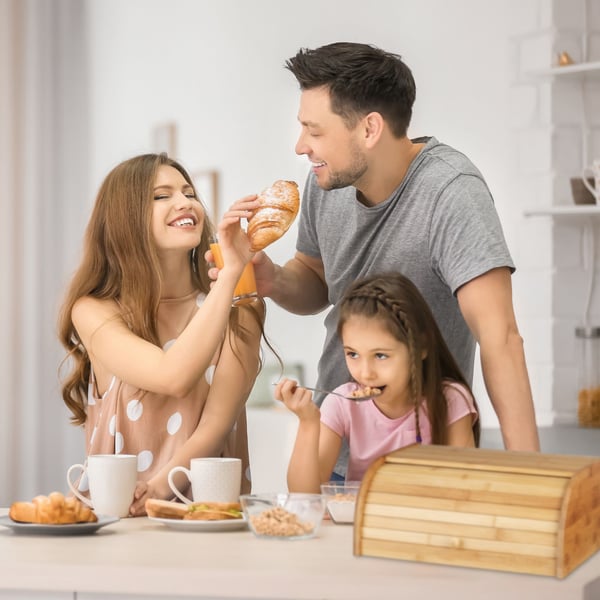 Miniatyrbild 5 av 6: Relaxdays 4052025166564 brödlåda Rektangulär Trä Bamboo