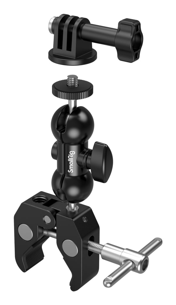 SmallRig 1138B stativhoved Sort Aluminium, Rustfrit stål 1/4, 3/8" Kugle (form)