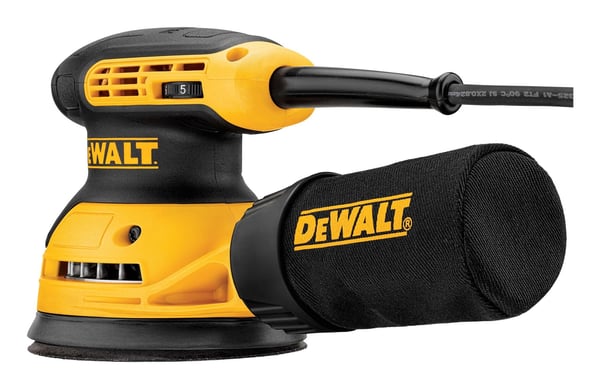 DeWALT DWE6423-QS transportabel slibemaskine Rystepudser 12000 OPM Sort, Gul 280 W