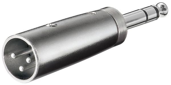 Goobay 27515 kabel kønsskifter XLR 6.35 mm Rustfrit stål