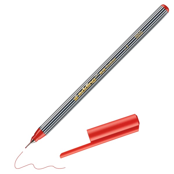 Edding 55 filtpenna Fin Röd 1 styck