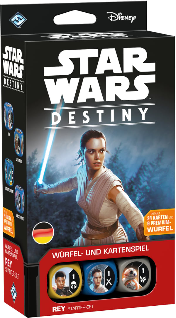 Miniatyrbild 2 av 4: Heidelberger Spieleverlag Star Wars Destiny: Rey Starter-Set, Kartenspiel Brädspel Rollspel