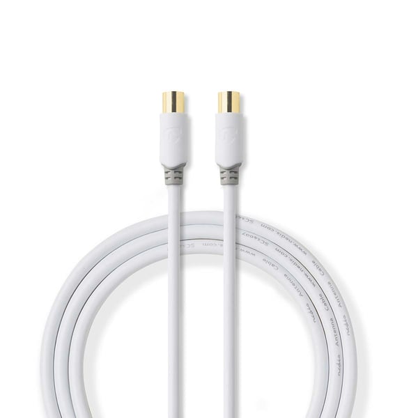 Nedis CSBW40015WT30 koaxial kabel 3 m IEC Hvid