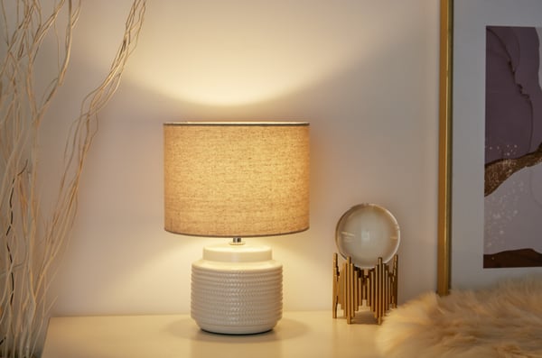 Pauleen Bright Soul bordlampe E14 Beige, Cremefarvet