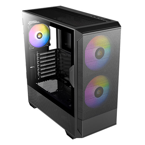 Miniatyrbillede 3 af 9: Antec NX416L Midi Tower Sort