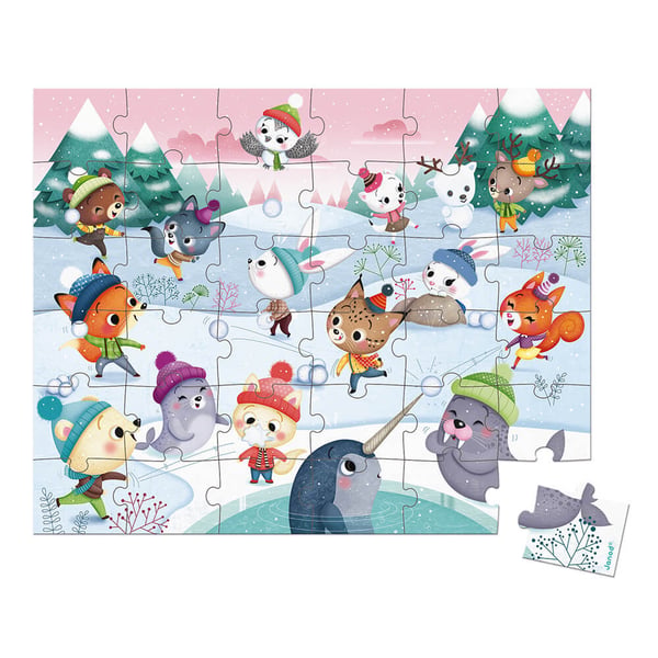 JANOD Puzzle Snow Party -36 PCS
