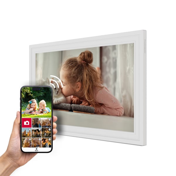 Thomson F15W digital fotoramme Hvid 39,6 cm (15.6") Berøringsskærm Wi-Fi