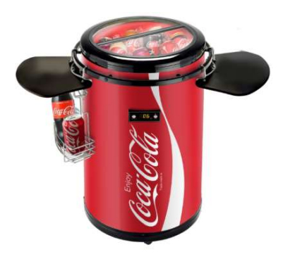 Salco SPC-88CC køleboks 50 L Elektrisk Sort, Rød, Hvid