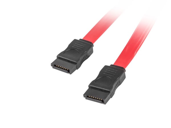 Lanberg CA-SASA-10CU-0050-R SATA-kaapeli 0,5 m SATA 7-pin Punainen