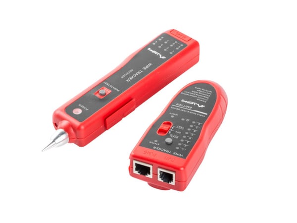 Lanberg NT-0501 verkkokaapelin testeri Musta, Punainen