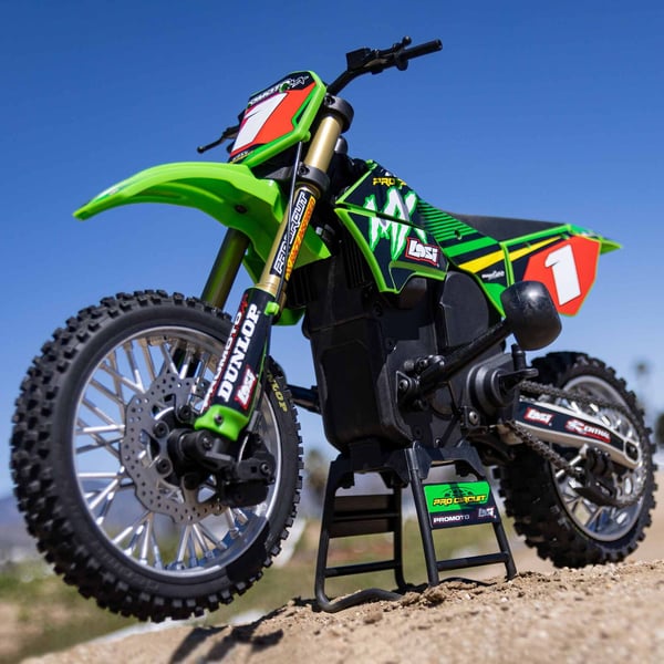 Losi Promoto MX radiostyrd modell Motorcykel Elmotor 1:4