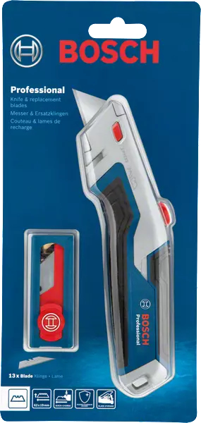 Bosch 1 600 A02 7M5 mattknivar Blå Rakbladskniv