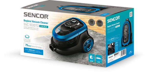 Sencor SVC 1035TQ dammsugare 1 l Cylinderdammsugare Torr 750 W Utan påse