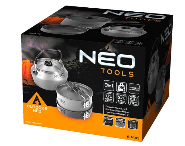 Miniatyrbillede 5 af 7: NEO tools 63-145 vandre & camping køkkengrej