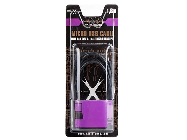 NATEC NKA-0426 USB-kaapeli USB 2.0 1,8 m USB A Micro-USB B 0,48 Gbit/s Musta NATEC NKA-0426 USB-kaapeli USB 2.0 1,8 m USB A Micro-USB B 0,48 Gbit/s Musta