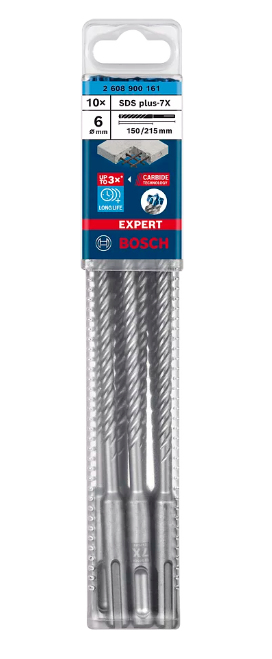 Bosch Expert SDS plus-7X Hammer drill bit 10 stk