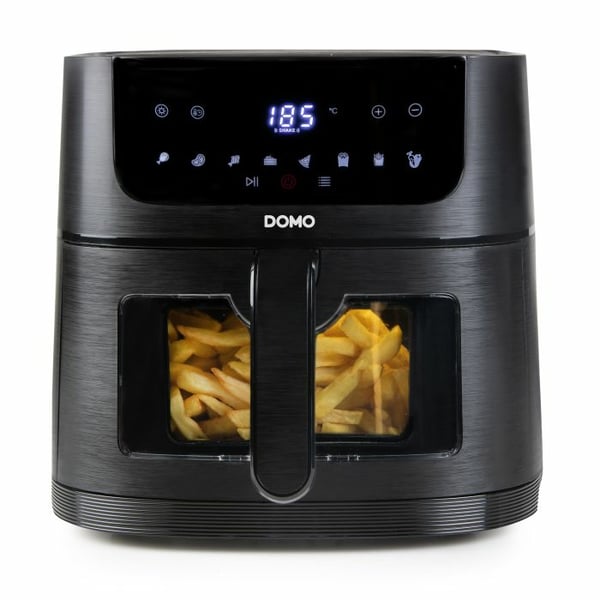 Miniatyrbild 6 av 14: Domo DO540FR fritös Single 6 l Fristående 1500 W Varmluftsfritös Svart