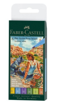 Pikkukuva 1 / 3: Faber-Castell 167178 huopakynä Sininen, Vihreä, Oranssi, Keltainen 1 kpl