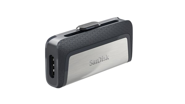 SanDisk Ultra Dual Drive USB Type-C USB-sticka 128 GB USB Type-A / USB Type-C 3.2 Gen 1 (3.1 Gen 1) Svart, Silver