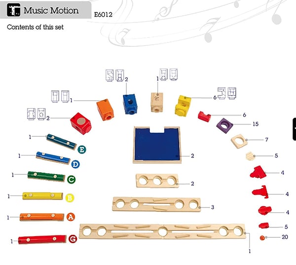 Hape Quadrilla Music Motion Marble Run