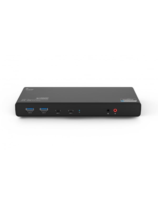 Urban Factory TCD50UF kannettavien tietokoneiden telakka ja porttitoistin Langallinen USB 3.2 Gen 1 (3.1 Gen 1) Type-A + Type-C Musta