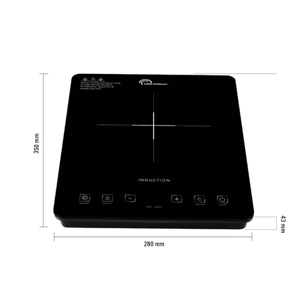 Miniatyrbillede 3 af 3: Little Balance 8575 kogeplade Sort Bordplade 28 cm Zone induktionskogeplade 1 zone(s)