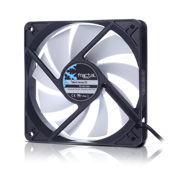 Miniatyrbillede 1 af 4: Fractal Design Silent Series R3 50mm Computerkabinet Ventilator 5 cm Sort, Hvid
