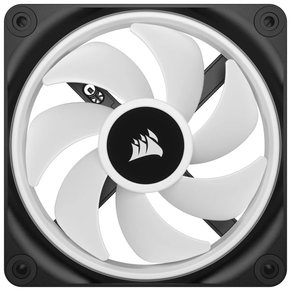 Pikkukuva 6 / 6: Corsair CUE LINK QX120 RGB Tietokonekotelo Tuuletin 12 cm Musta, Valkoinen 1 kpl