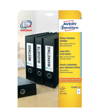 Miniatyrbillede 1 af 4: Avery C32267-25 print etiket Hvid Selvklæbende printeretiket