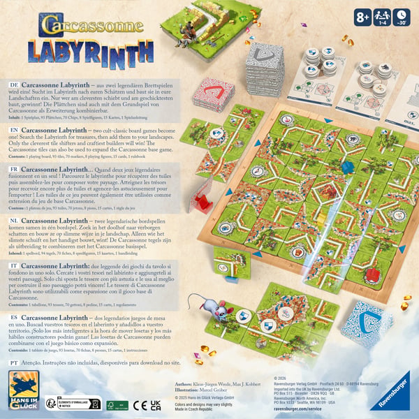 Ravensburger Carcassonnen labyrintti