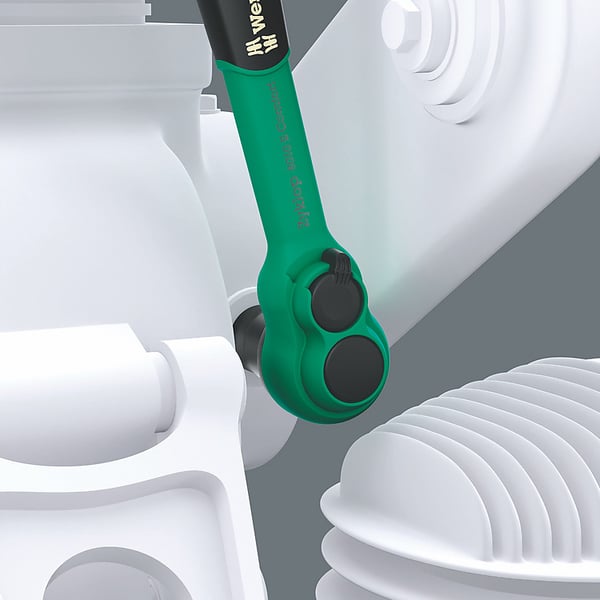 Miniatyrbild 4 av 7: Wera 8010 B 1 styck Svart, Grön