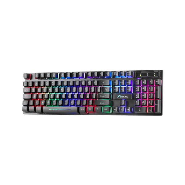 Miniatyrbillede 2 af 5: Xtrike Me KB-280 tastatur Spil USB Sort